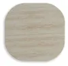Ashley Furniture P711-702 Kimora - Square End Table - Beige / Dark Brown
