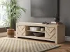 Ashley Furniture W3787-68 Cayboni - LG TV Stand With Fireplace Option - Tan