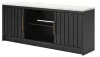 Ashley Furniture W2616-468 Cadmori - XL TV Stand With Fireplace Option - Black / White