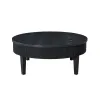 New Classic T3881-10 Tate - Round One Drawer Coffee Table - Black