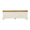 Liberty Furniture 498-OT47 Morgan Creek - Storage Hall Bench - Antique White / Wirebrushed Tobacco Accents