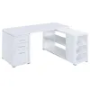 CoasterEveryday 800516 Yvette - 3-Drawer L-Shape Computer Desk - White