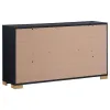 Coaster Fine Furniture 222833 Marceline - 6-Drawer Dresser - Black