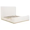 Coaster Fine Furniture 302046KE Nala - Upholstered Eastern King Sleigh Bed - Cream