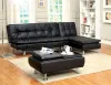 Furniture of America CM2677BK-CE Hauser - Chaise - Black