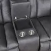 New Classic U2505-25P1-DGY New Classic U2505-25P1-DGY Morello - Console Loveseat With Power Footrest - Gray