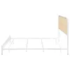 Coaster Fine Furniture 360301KE Amherst - Radio Weave Rattan Metal Eastern King Bed - White