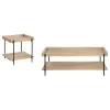 Coaster Fine Furniture 710308-S2 Fallon - 2 Piece Rectangular Coffee And End Table Set - Natural