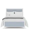 Riverside Furniture 30798-30797-30779 Riverside Furniture 30798-30797-30779 Rosalie - Full Upholstered Bed - Blue / White