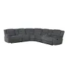 New Classic 27-U2540-3NP Redondo - 3 Piece Manual Sectional (2 Loveseats & Wedge) - Dark Gray