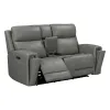 Liberty Furniture 7021LG-23P Camden - Loveseat With Console P3 & ZW - Aline Light Gray