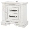 Coaster Fine Furniture 215872 Mckinney - 2-Drawer Nightstand With Dual USB - Vintage White