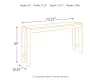 Ashley Furniture D440-52 Torjin - Long Counter Table - Dark Brown