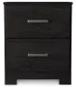 Ashley Furniture B2589-92 Belachime - Two Drawer Night Stand - Charcoal