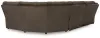 Ashley Furniture 92705S3 Ashley Furniture 92705S3 Top Tier - 5-Piece Reclining Sectional - Chocolate