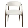 ACME DN07001 Clayten - Arm Chair (Set of 2) - Brown Oak