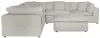 Jackson Furniture Industries 4445/31/59/28/6-11 Jackson Furniture Industries 4445/31/59/28/6-11 Posh - 6 Piece Modular Sectional With 2 Armless, 3 Corners, 1 Cocktail Ottoman - Porcelain