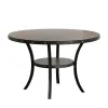 New Classic D162G-DT-GRY Crispin - Round Dining Table - Gray