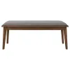 CoasterEveryday 108083 Alfredo - Upholstered Dining Bench - Gray And Natural Walnut
