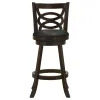 CoasterEssence 101930 Calecita - Wood Swivel Bar Stool (Set of 2) - Cappuccino