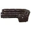 Coaster Fine Furniture 610190P Sycamore - Upholstered Power Reclining Sectional Sofa - Brown