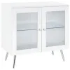 Coaster Fine Furniture 950396 Nieta - 2 Door Engineered Wood Accent Cabinet - White High Gloss