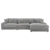 Coaster Fine Furniture 509900-SET Blaine - Upholstered Reversible Chaise Sectional Sofa - Fog