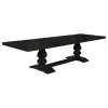 CoasterEssence 121231-S7G Phelps - 7 Piece Rectangular Dining Table Set - Distressed Noir