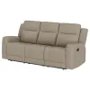 Coaster Fine Furniture 610281 Brentwood - Upholstered Motion Reclining Sofa - Taupe