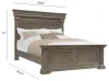Pulaski Furniture P413-BR-K3 Pulaski Furniture P413-BR-K3 Madison Ridge - King Panel Bed - Natural Bark