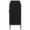Coaster Fine Furniture 950420 Jess - 2-Door Arched Fluted Glass Accent Cabinet - Black