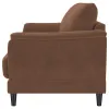 Coaster Fine Furniture 552101 Selma - Velvet Upholstered Crescent Arm Sofa - Rust
