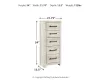 Ashley Furniture B192-11 Ashley Furniture B192-11 Cambeck - Narrow Chest - Whitewash