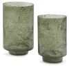 Ashley Furniture A2000623 Clarkton - Candle Holder Set (Set of 2) - Green