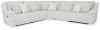 Ashley Furniture 92706/40/19/77/46/41/25 Top Tier - 6 Pc. - 5-Piece Reclining Sectional, Rocker Recliner - Alloy