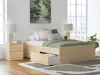 Ashley Furniture EB9632B14 Ashley Furniture EB9632B14 Onita - Full Platform Bed With 2 Side Storage - Natural