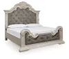 Ashley Furniture PCB948B5 Ashley Furniture PCB948B5 Bruchandi - California King Upholstered Panel Bed - Antique White