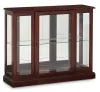 Pulaski Furniture 6705 PFC Curios - Lighted 1 Shelf Console Display Cabinet - Cherry Brown