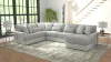 Jackson Furniture Industries 3480/62/30/76-18 Jackson Furniture Industries 3480/62/30/76-18 Titan - 3 Piece Sectional With Comfort Coil Seating And 9 Included Accent Pillows (Right Side Facing Chaise) - Moonstruck