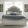 Liberty Furniture 244-BR-KUBDMCN Liberty Furniture 244-BR-KUBDMCN Magnolia Manor - 5 Piece Bedroom Set (King Upholstered Bed, Dresser & Mirror, Chest, USB Nightstand) - Antique White