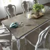 Liberty Furniture 244-DR-5LTS Magnolia Manor - 5 Piece Leg Table Set With Upholstered Chairs - Antique White