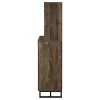 CoasterEveryday 182082 Mendoza - 2 Door Home Bar Cabinet Wine Storage - Rustic Oak