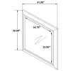 CoasterEveryday 204194 Kauffman - Dresser Mirror - Washed Taupe