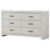 CoasterEveryday 207053 Brantford - 6-Drawer Dresser - Coastal White