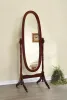 CoasterEveryday 3101 Foyet - Wood Adjustable Full Length Cheval Mirror - Merlot