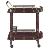 CoasterEveryday 3512 Palmer - 2-Tier Rectangular Wood Bar Cart - Merlot