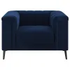 CoasterEssence 509213 Chalet - Upholstered Tuxedo Arm Tufted Chair - Blue