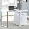 CoasterEveryday 800325 Brennan - 3-Drawer Office Computer Desk - White