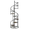 CoasterEssence 805675 Roseglen - 8-Shelf Staircase Bookshelf - Rustic Brown