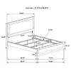 Coaster Fine Furniture 224771KW Caraway - Wood California King LED Panel Bed - White